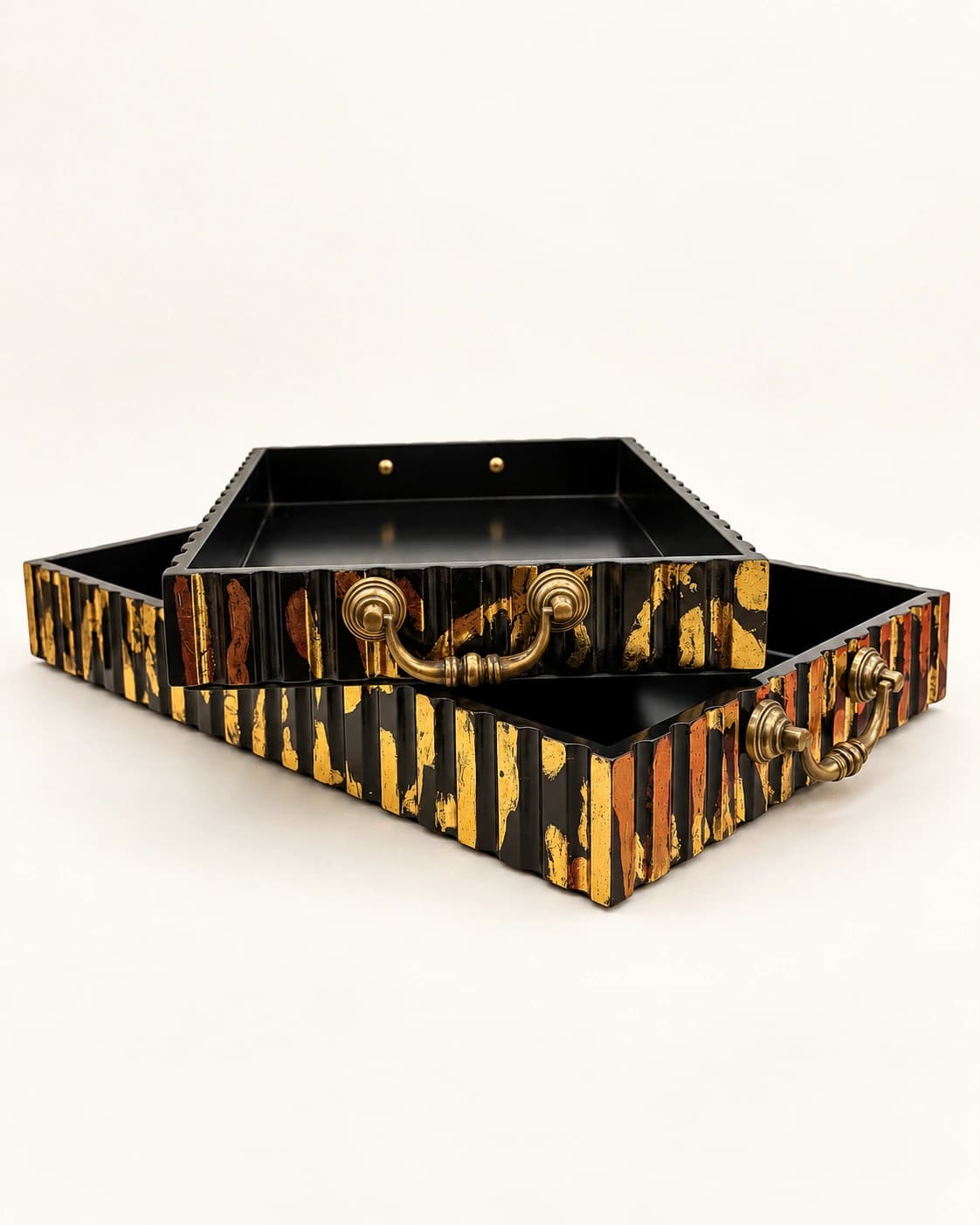 Noir Gilded Tray Set