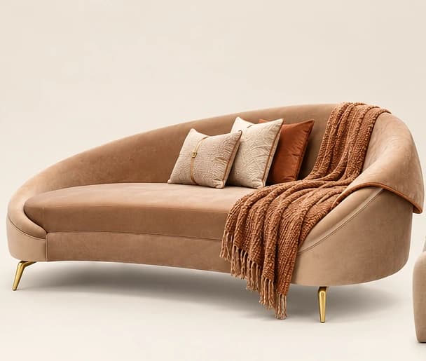 Serena Sculptural Chaise