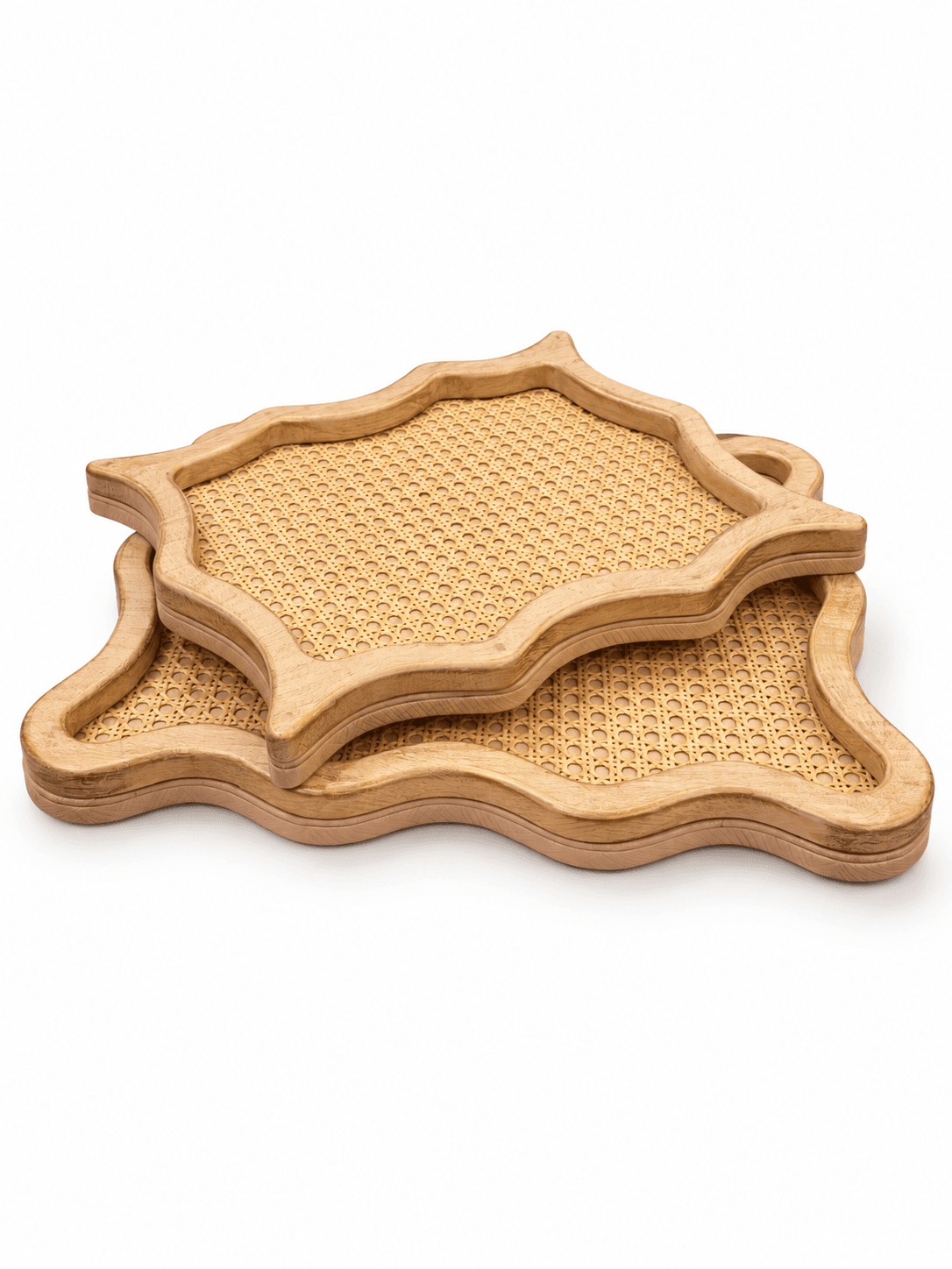 Solara Cane Tray Set