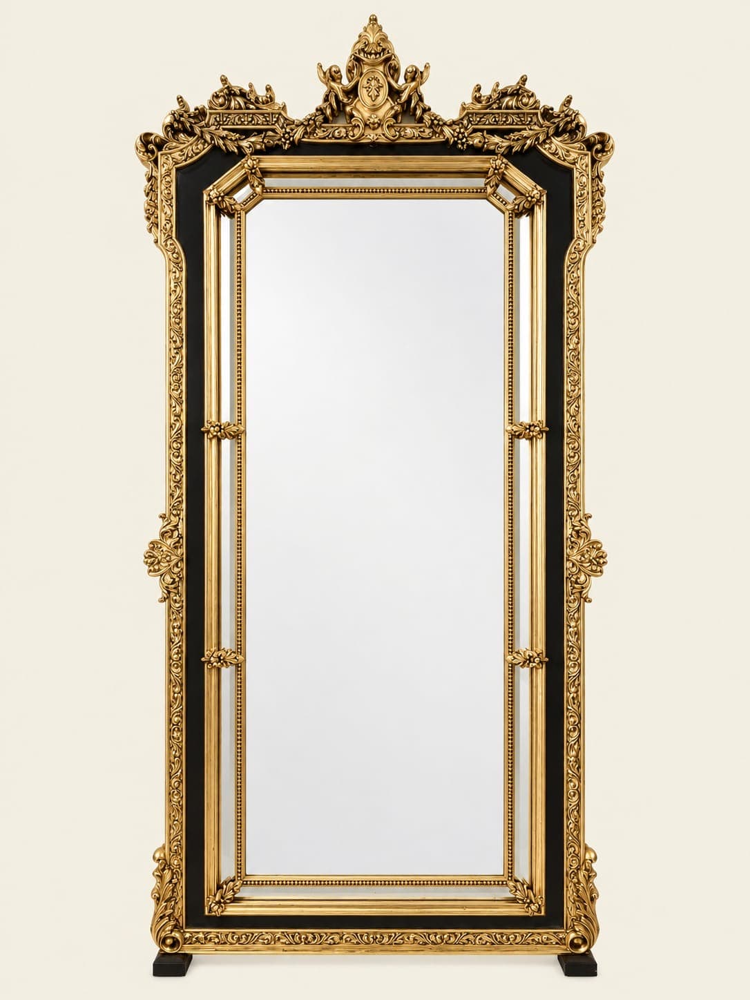 Sovereign Black & Gold Full-Length Mirror