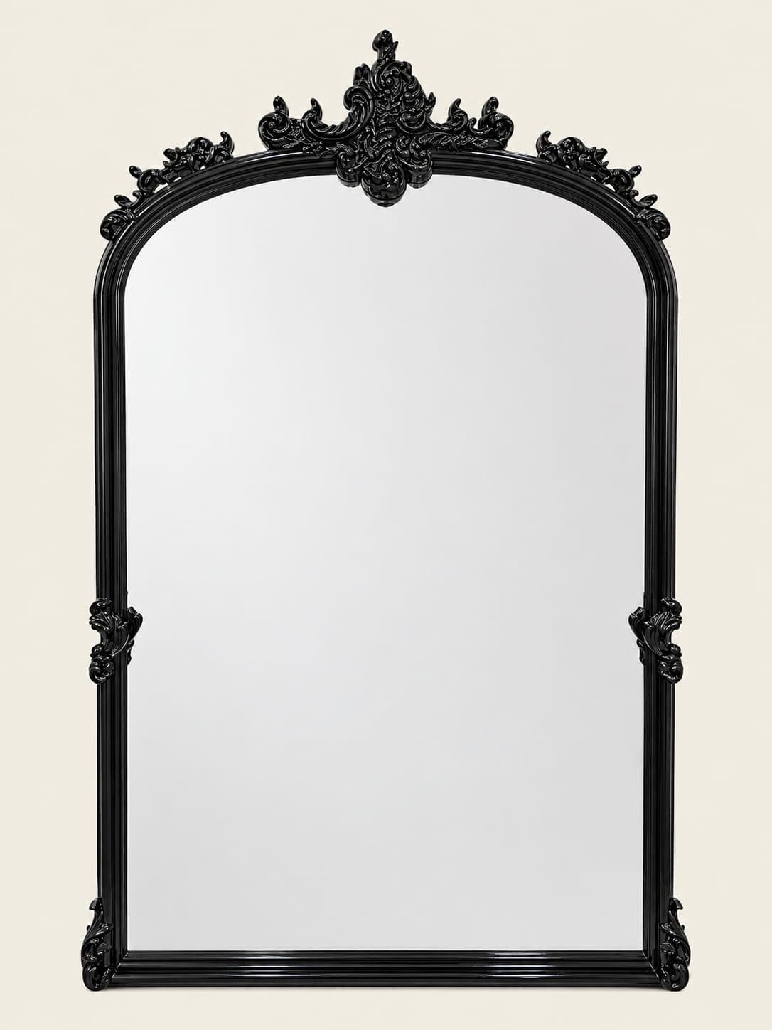 Nocturne Black Arched Full-Length Mirror